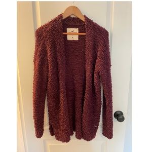 Fuzzy Hollister cardigan.
